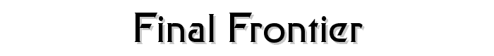 Final Frontier font